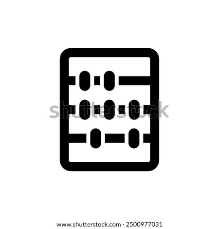 Abacus,solid vector icon ,black color