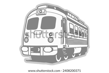 Subway icons set. Cartoon set of subway train vector icons for web design, train cartoon vector illustration, train logo