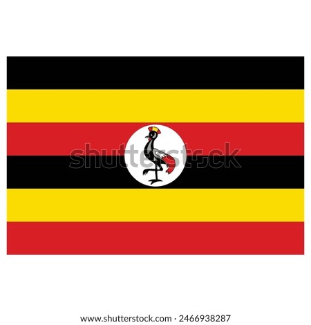 Uganda Flag Vector Design| Eps File , Flag vector