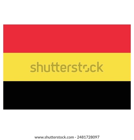 Belgium Flag Vector Design, Eps file 