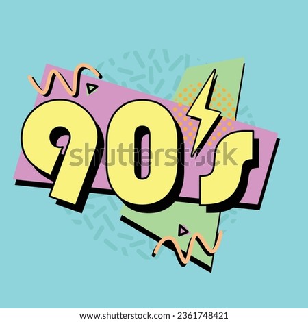 90's Background Icon Vector Graphic