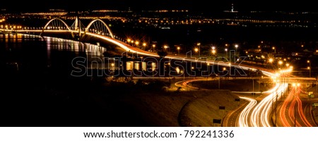 Ponte JK - Noturno Foto stock © 
