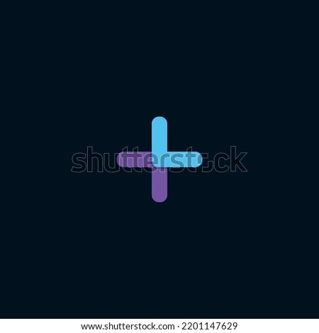 Plus sign vector logo design