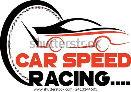 Car Speed Racing  Vector T Shirt Design