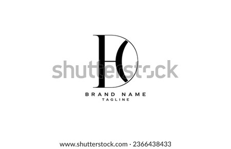 IDH, IHD, DIH, DHI, HDI, HID, HD, DH, Abstract initial monogram letter alphabet logo design