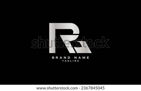 PRG, PGR, RPG, RGP, GRP, GPR, RG, GR, Abstract initial monogram letter alphabet logo design