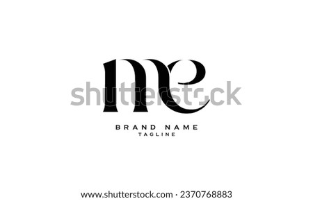 INE, IEN, NIE, NEI, ENI, EIN, MCE, MEC, CME, CEM, ECM, EMC, NNE, NEN, ENN, ME, EM, Abstract initial monogram letter alphabet logo design