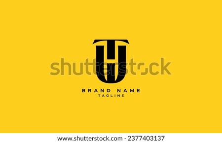 THU, TUH, HTU, HUT, UHT, UTH, Abstract initial monogram letter alphabet logo design