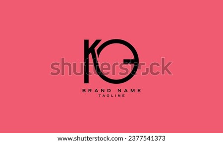 KEO, KOE, EKO, EOK, OEK, OKE, Abstract initial monogram letter alphabet logo design