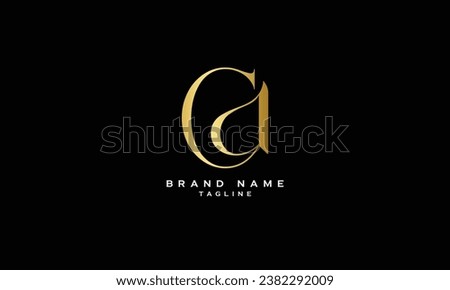 CA, AC, Abstract initial monogram letter alphabet logo design