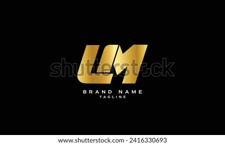 LUM, LMU, ULM, UML, MUL, MLU, LM, ML, UM, MU, Abstract initial monogram letter alphabet logo design