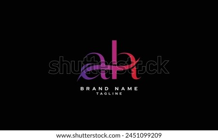 AHH, HAH, HHA, AH, HA, Abstract initial monogram letter alphabet logo design