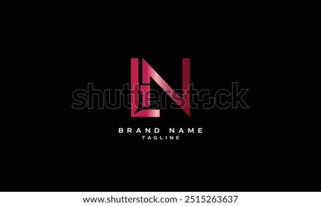 LHN, LNH, HLN, HNL, NHL, NLH, Abstract initial monogram letter alphabet logo design