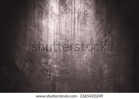 Dark grunge background with scratches Modern old grunge metal background with corroded metal structure with scratches in black, brown and orange colors, industrial and vintage style Stock foto © 