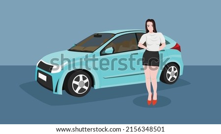 Similar – Image, Stock Photo Car cash purchase Poster