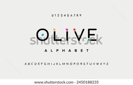 Olive Creative Design vector Font of twisted Ribbon for Title, Header, Lettering, Logo. Funny Entertainment Active Sport Technology areas Typeface.