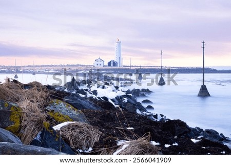 Similar – Foto Bild Leuchtturm in Island