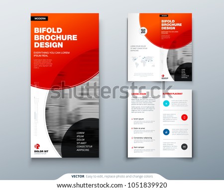 modern two fold brochure template download free vector art stock two folded
