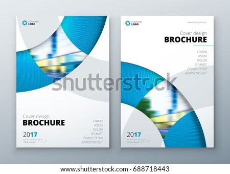 flyer brochure template design with circles download free vector