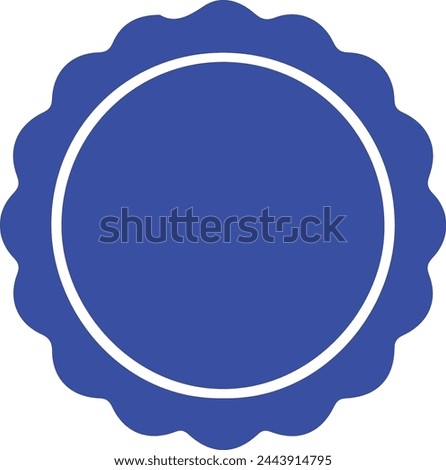 Round stamp circle lace logo