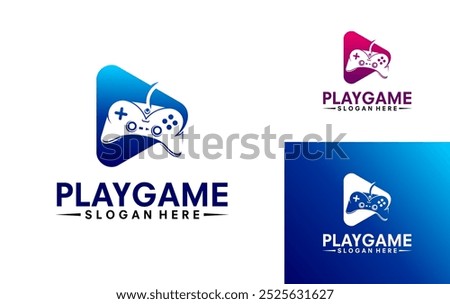 game play logo design vector illustration