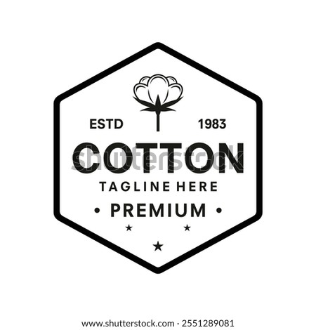 cotton logo design template vector illustration