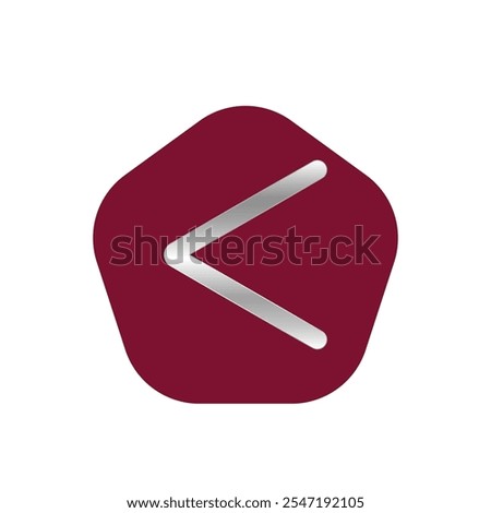 Lower than or less than vector symbol template