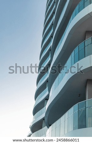 Similar – Image, Stock Photo Balconies with curve