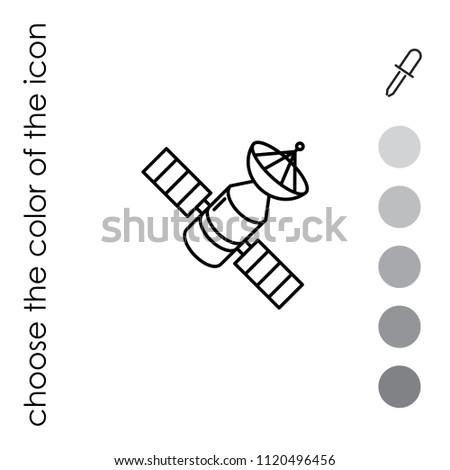 icon satellite vector