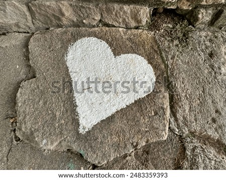 Similar – Image, Stock Photo Stone Hearts Happy