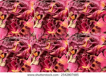 Similar – Foto Bild Getrocknete rosa und gelbe Blumen in weißer Vase