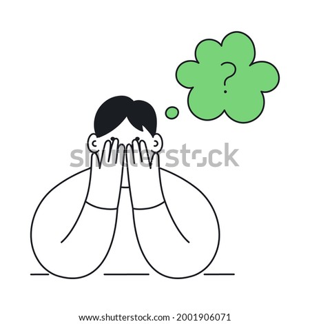 Similar – Image, Stock Photo Man covered his face with a breathing mask. Coronavirus, asthmatic and allergy concept. Artistic analog pinhole camera photography