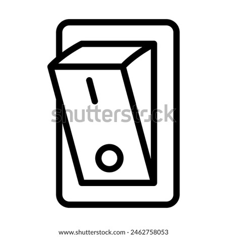 Switch icon in thin line style. Vector illustration graphic design