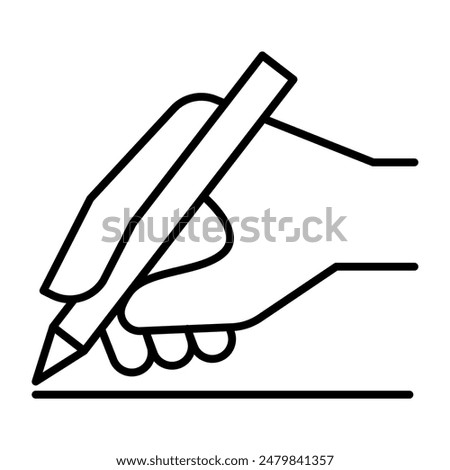 Planning icon in thin line style Vector illustration graphic design