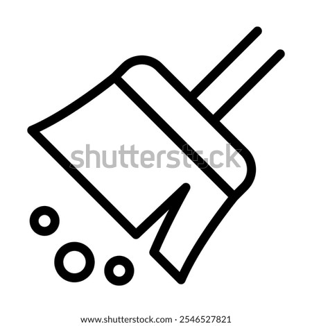 Sweep icon in thin line style vector illustration graphic design