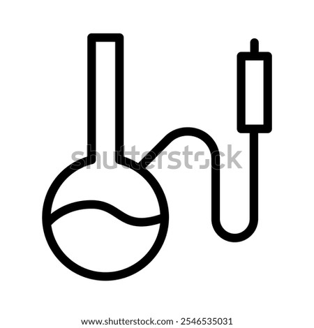 Bong icon in thin line style vector illustration graphic design