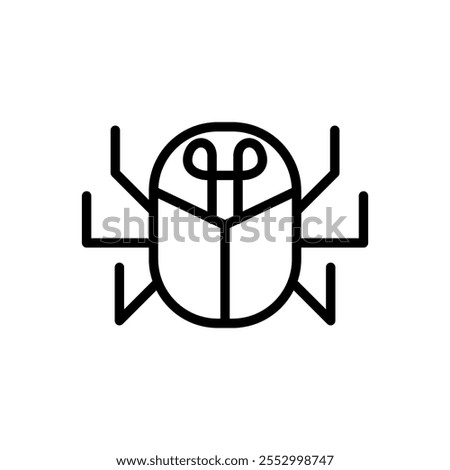 Robot icon in thin line style vector illustration graphic design