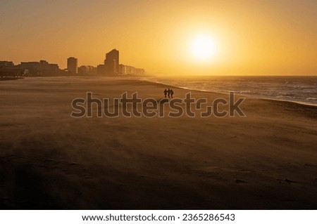 Similar – Image, Stock Photo People walking on sand dune