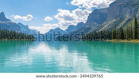 Image, Stock Photo Maligne Lake Lake Maligne