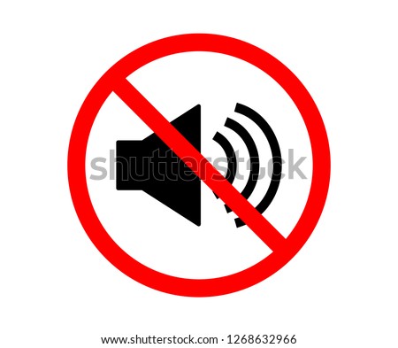 No speaker. no sound icon. Volume Off symbol. Vector illustration