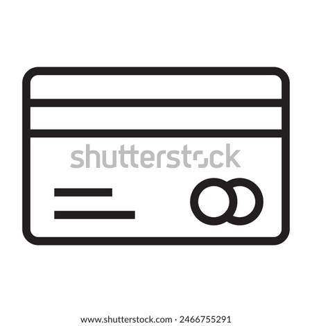 Credit Card line icon. vector illustration.