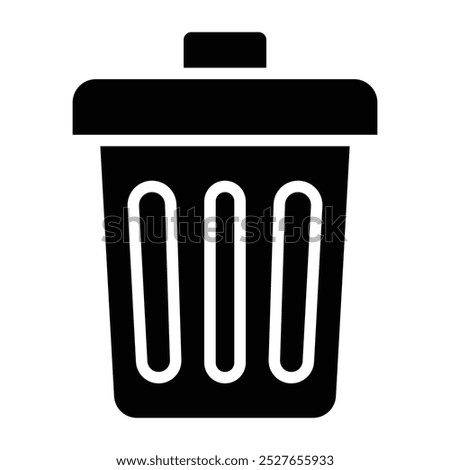 Trash can icon. vector illustration.