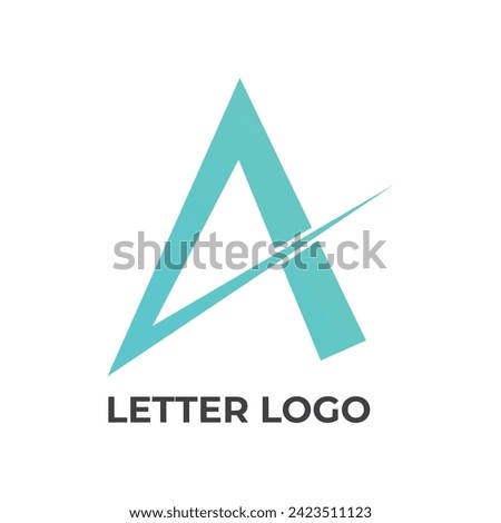 Letter A logo design. Linear creative minimal monogram symbol. Universal elegant vector template logotype. Graphic alphabet symbol for corporate identity 