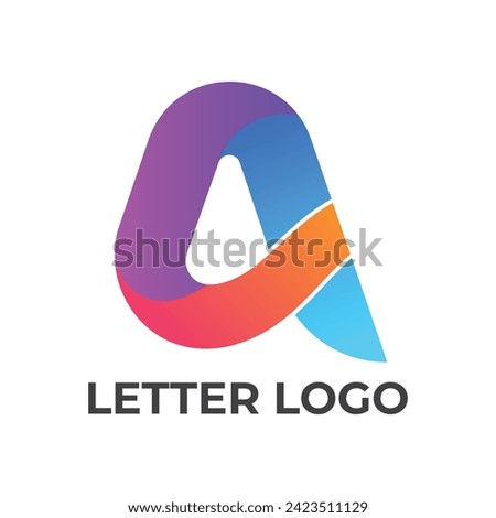 Letter A logo design. Linear creative minimal monogram symbol. Universal elegant vector template logotype. Graphic alphabet symbol for corporate identity 