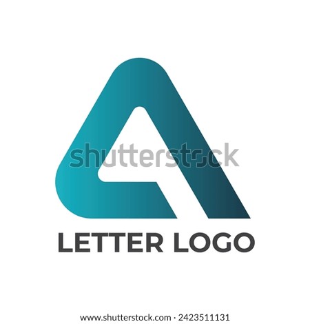 Letter A logo design. Linear creative minimal monogram symbol. Universal elegant vector template logotype. Graphic alphabet symbol for corporate identity 