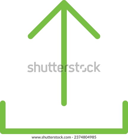 line vector icon of simple forms of arrow