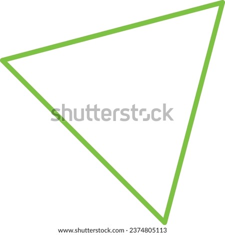 line vector icon of simple forms of arrow