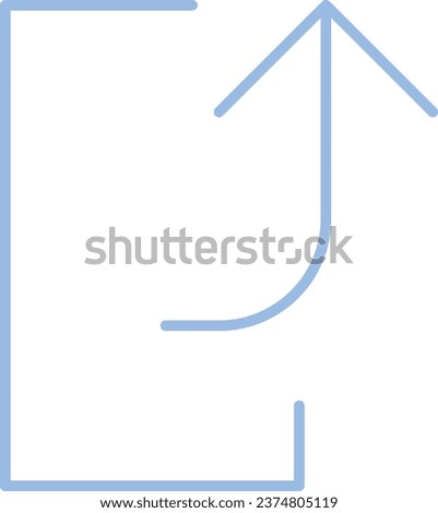 line vector icon of simple forms of arrow