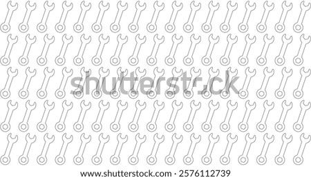 wrench, illustration pattern, repeat, for backgrounds, designers and textures