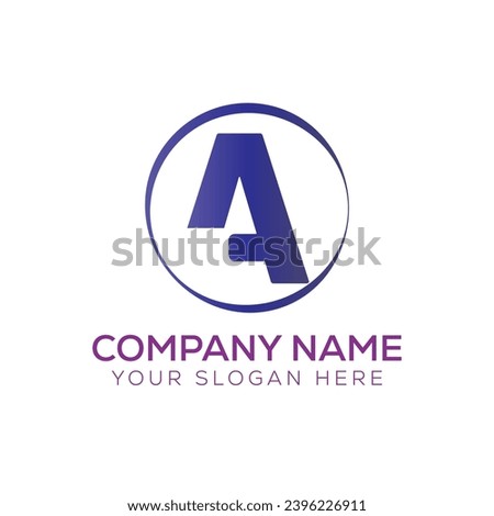 Free vector letter a logo design